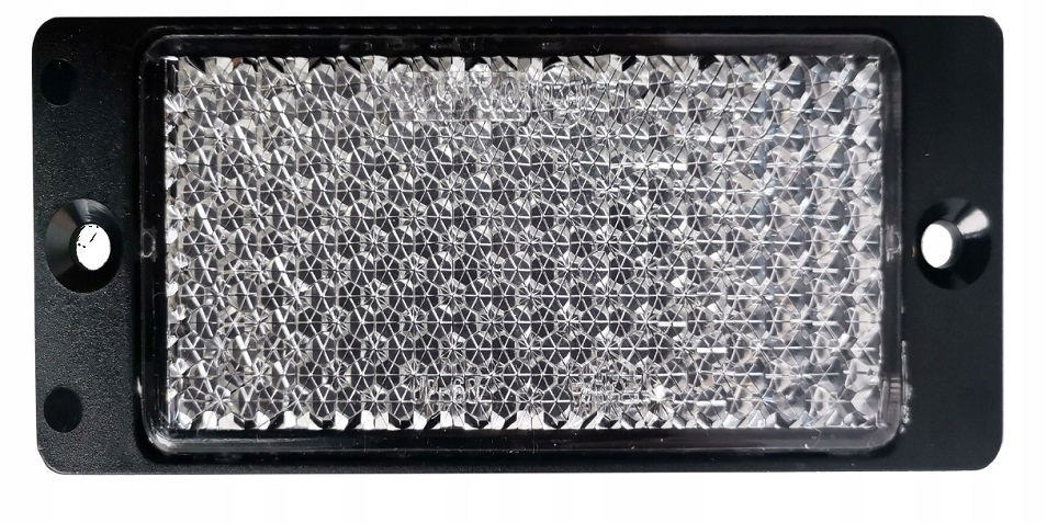 ELEMENT ODBLASKOWY przyczepy naczepy BIAŁY 12 x 5