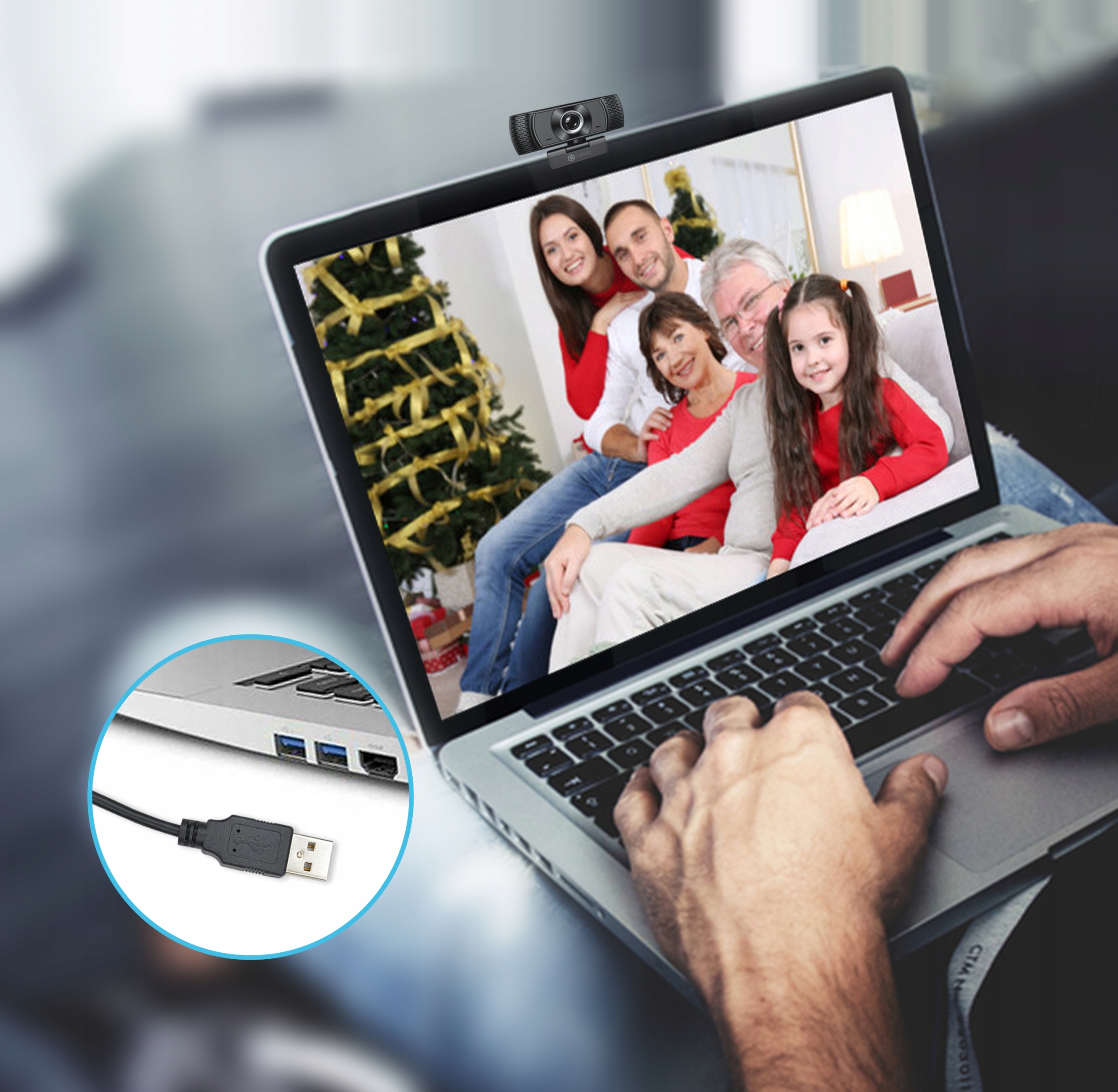 KAMERA KAMERKA INTERNETOWA FULL HD 1080P MIKROFON Model CWC-01