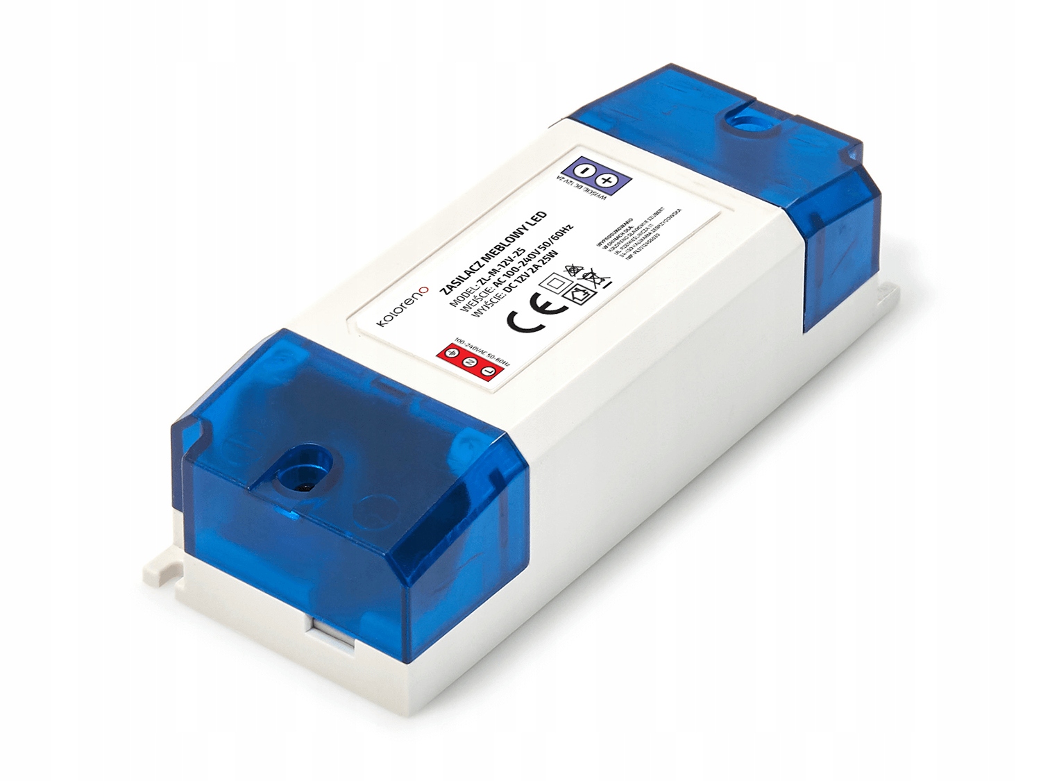 ZASILACZ MEBLOWY 12V 2A 24W DO TAŚM LED