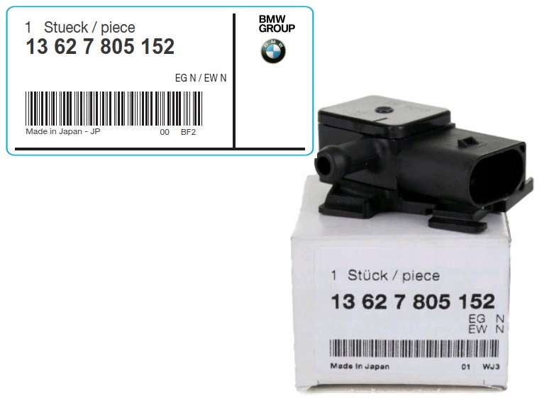 BMW-13627805152-OE - новий оригінальний датчик тиску вихлопних газів BMW F12 ASO