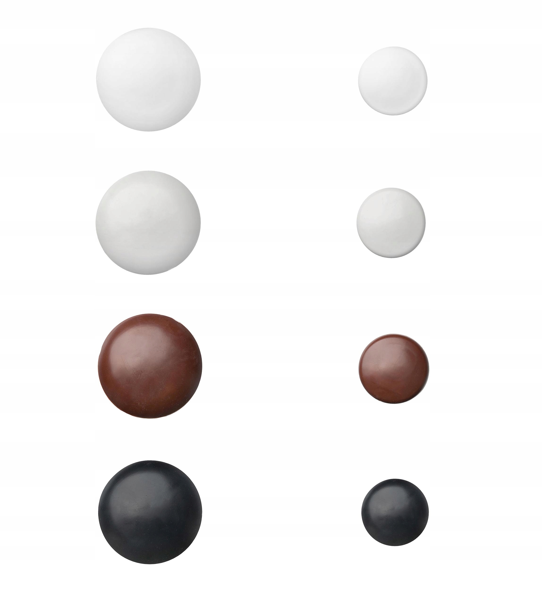 Odbojnik przyklejany na ścianę Ochronny do drzwi samoprzylepny CZARNY 4 szt Rodzaj przyklejany