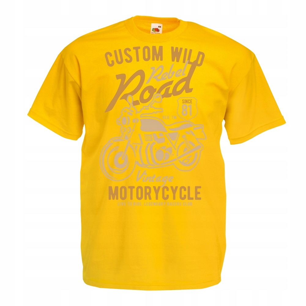 

Koszulka motor motocykl motocyklista S żółta