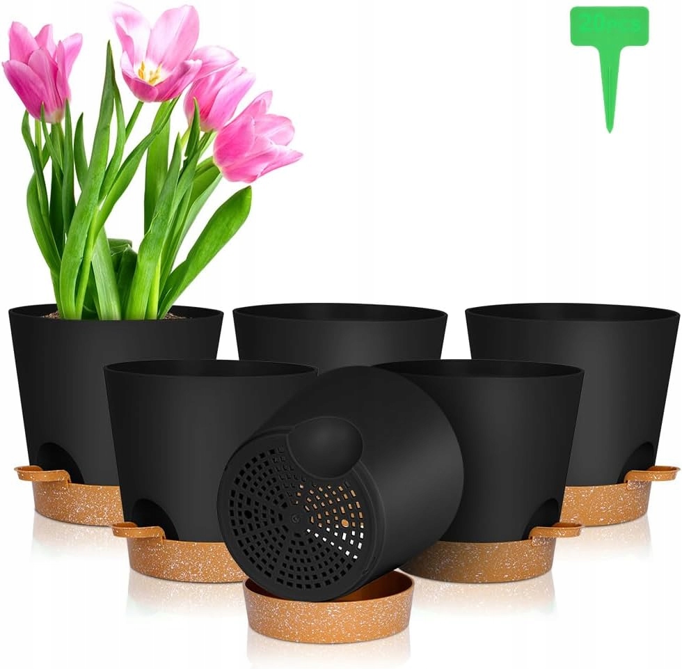 Doniczka Na Rośliny Doniczki Samonawadniające Z Otworami Drenażowymi X6