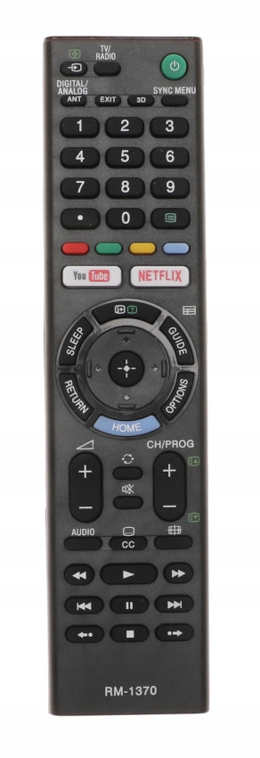 PILOT Do TV Telewizora SONY Uniwersalny LCD LED Youtube NETFLIX 3D RM-L1370