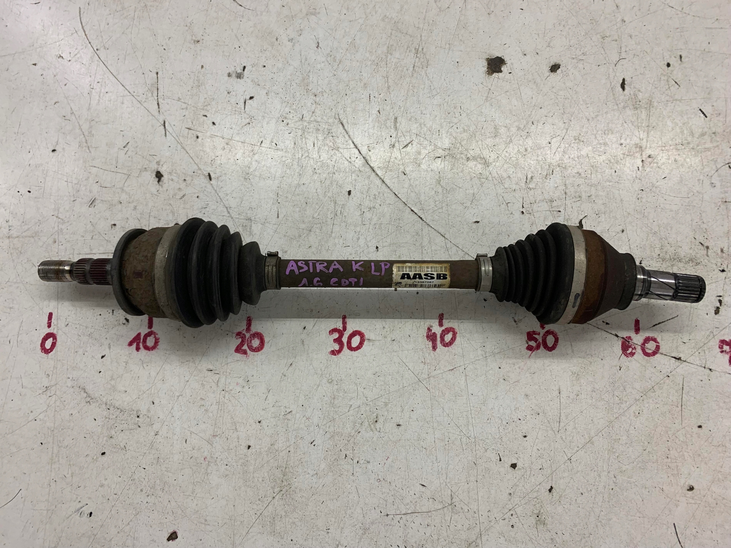 semi-axis left front left front 13367067 OPEL ASTRA K V 1.6 CDTI 15-22