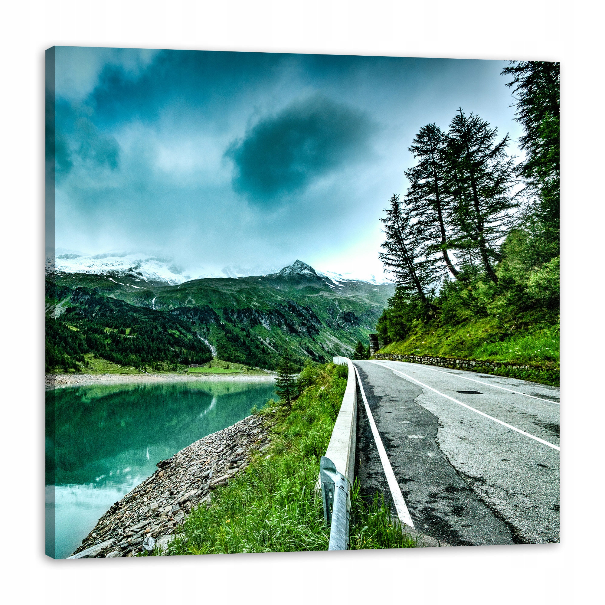 Obraz na plátně Příroda Jezero hory 80x80 cm