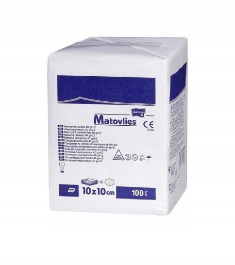 

Kompresy z gazy 13-nitkowe Matocomp 10x10cm 100szt