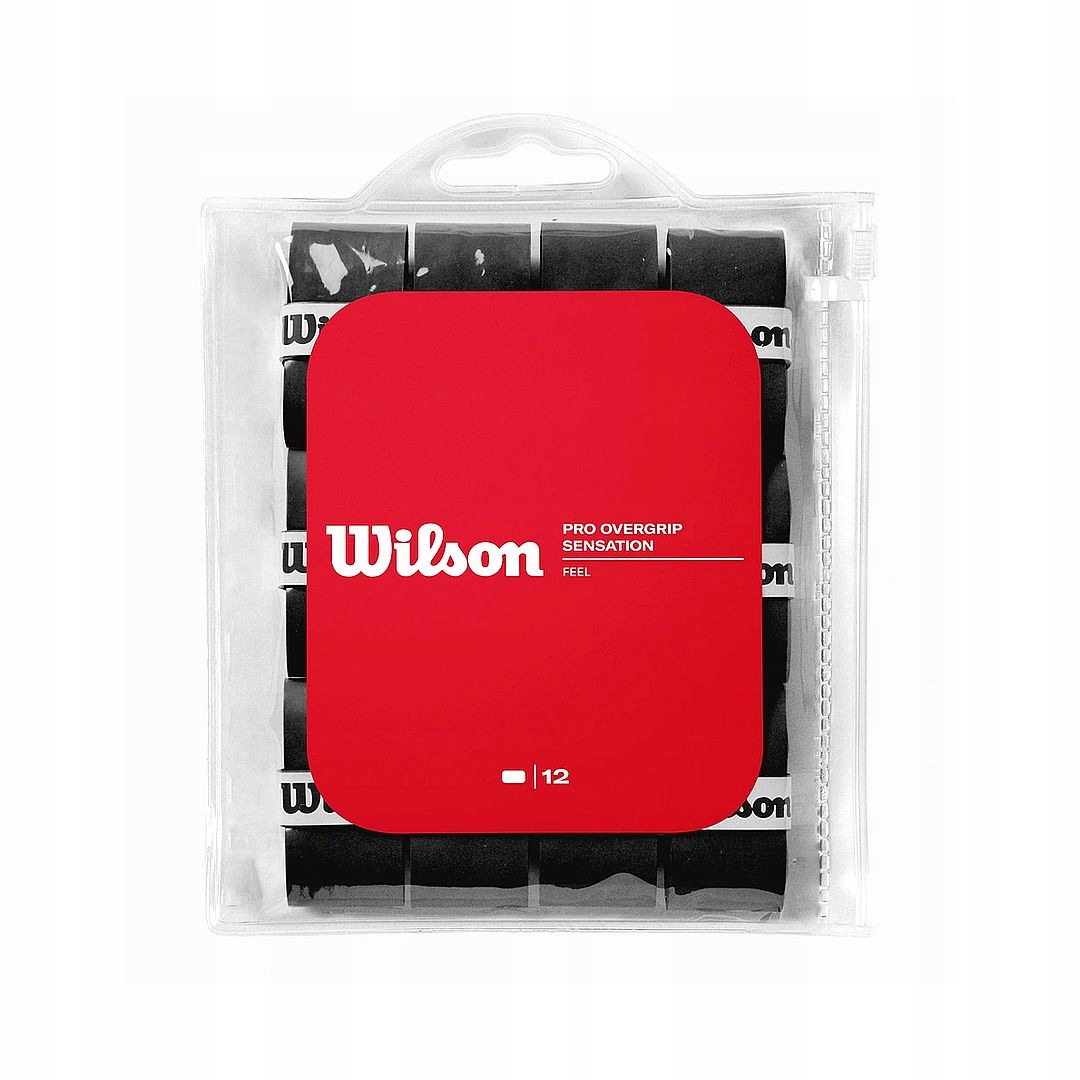 Vrchní omotávky Wilson Pro Sensation Overgrip Černé 0,40 mm 12 ks