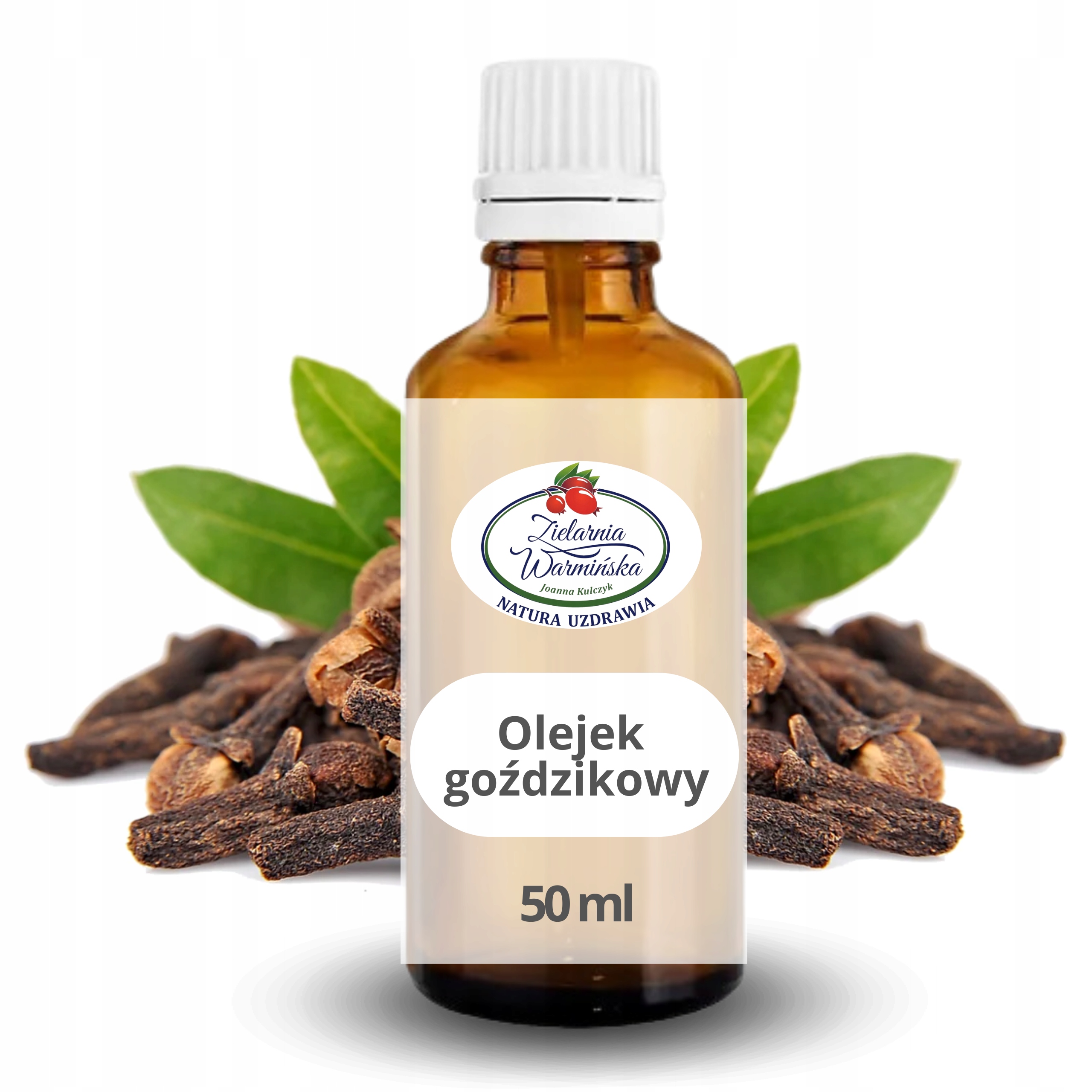 Olejek Goździkowy 100% Naturalny Eteryczny Spożywczy Przeciwbólowy 50 ML
