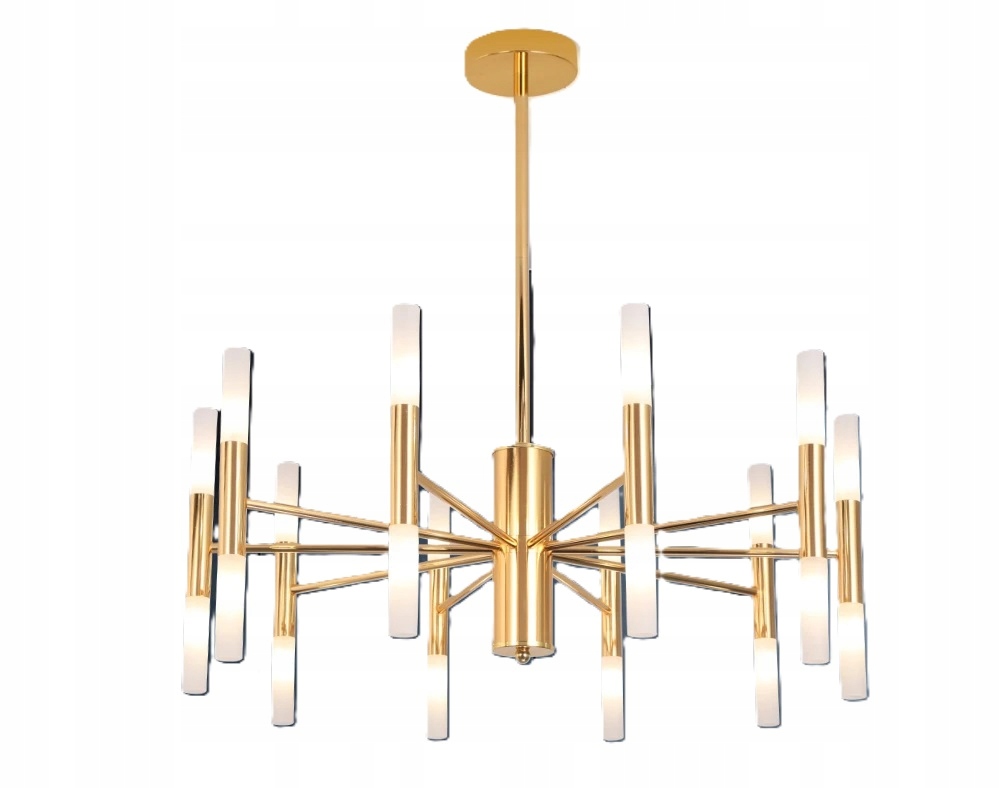 Led stropný luster Zlatý Moderná lampa do obývacej izby, kuchyne, spálne