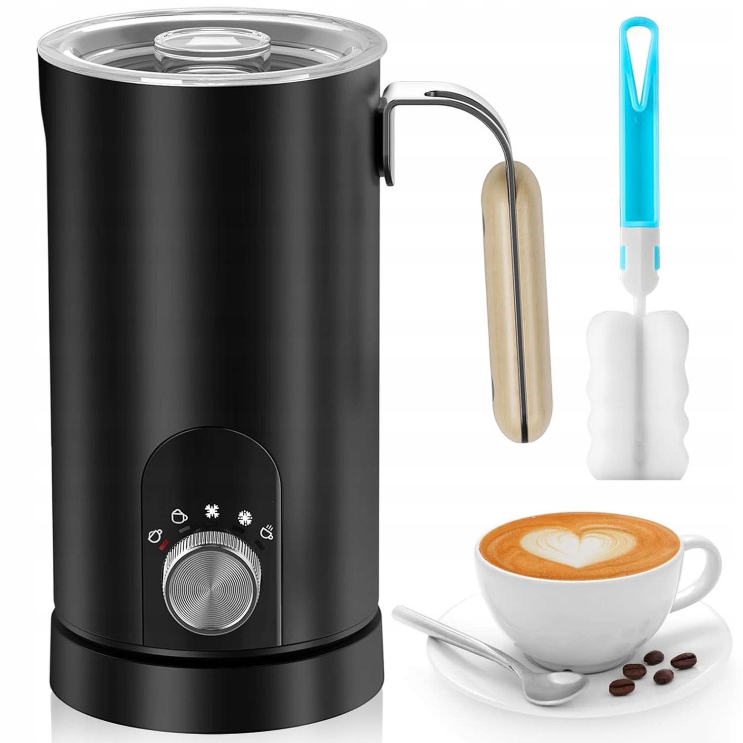Elektrický Napěňovač Na Mléko A Kávu Ohřívač 5 V 1 350 ML, Velká Kapacita