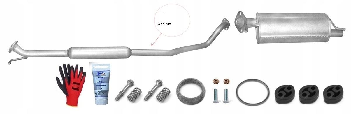 Suzuki Swift 1.3 1.3TD 1.5 (od Roku 2005) Tlumič sada bonus