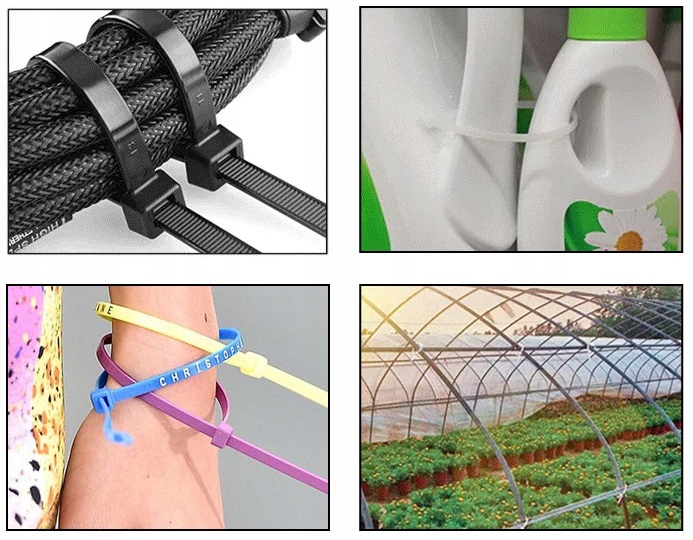 OPASKI ZACISKOWE TRYTYTKI CZARNE UV 9x1000mm 10szt Rodzaj opaska zaciskowa