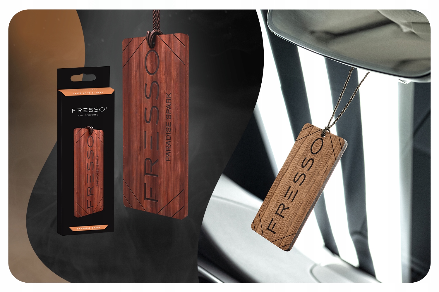 FRESSO Paradise Spark PERFUMY ZAWIESZKA samochodu Rodzaj atomizery
