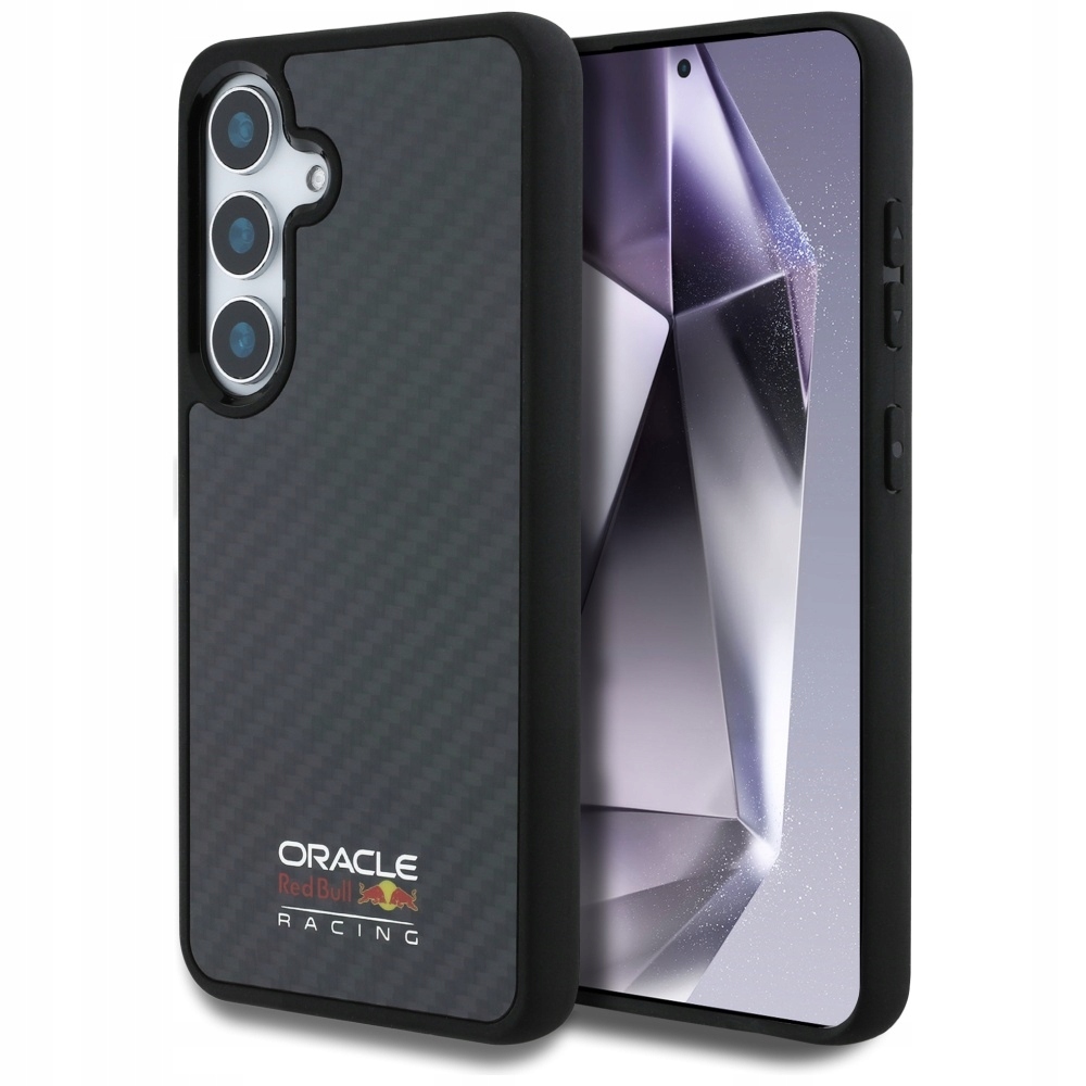Etui Do Samsung Galaxy S25 Red Bull Real Carbon Fiber Magsafe