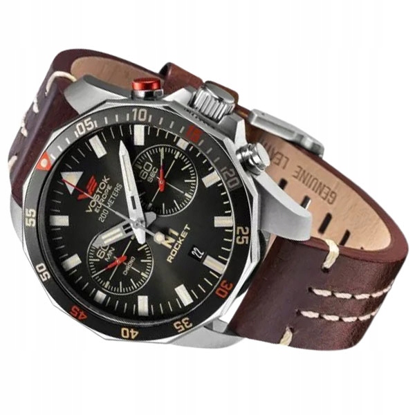 Pánské Hodinky Chronograf Vostok Europe 6S21-225A618 WR200 Data Rocket N1