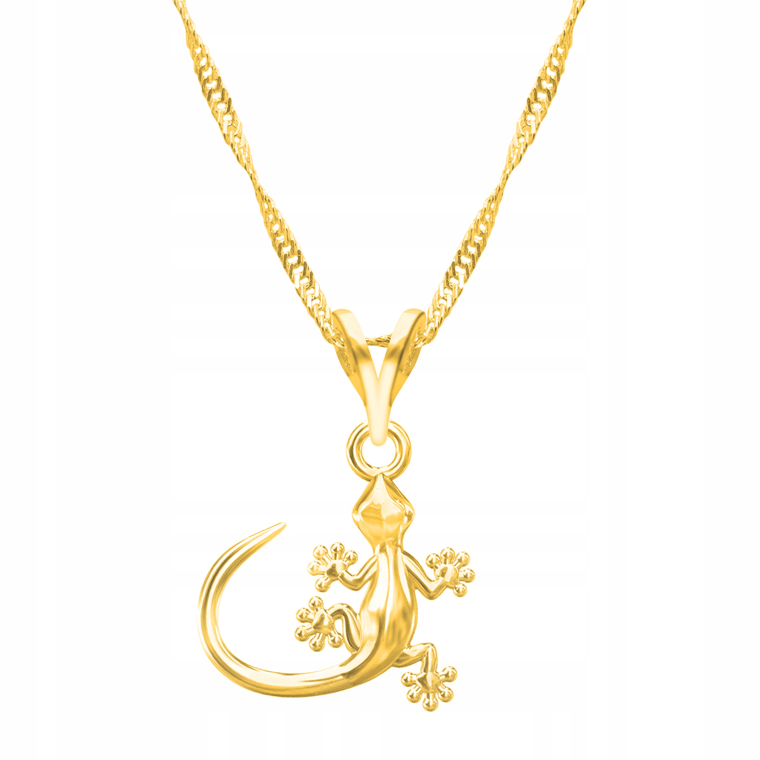 Řetízek zlatý náhrdelník 925 Ještěrka Zvíře