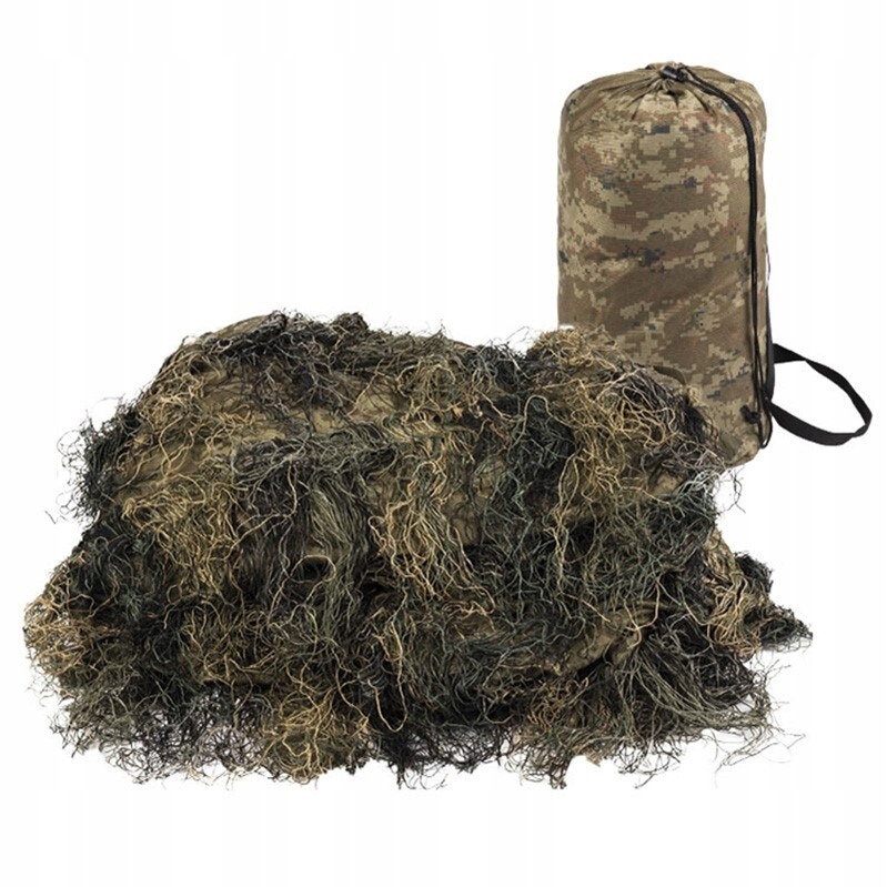 Osłona siatka maskująca kamuflaż Mil-Tec Ghillie Cover Anti Fire 140x100 cm