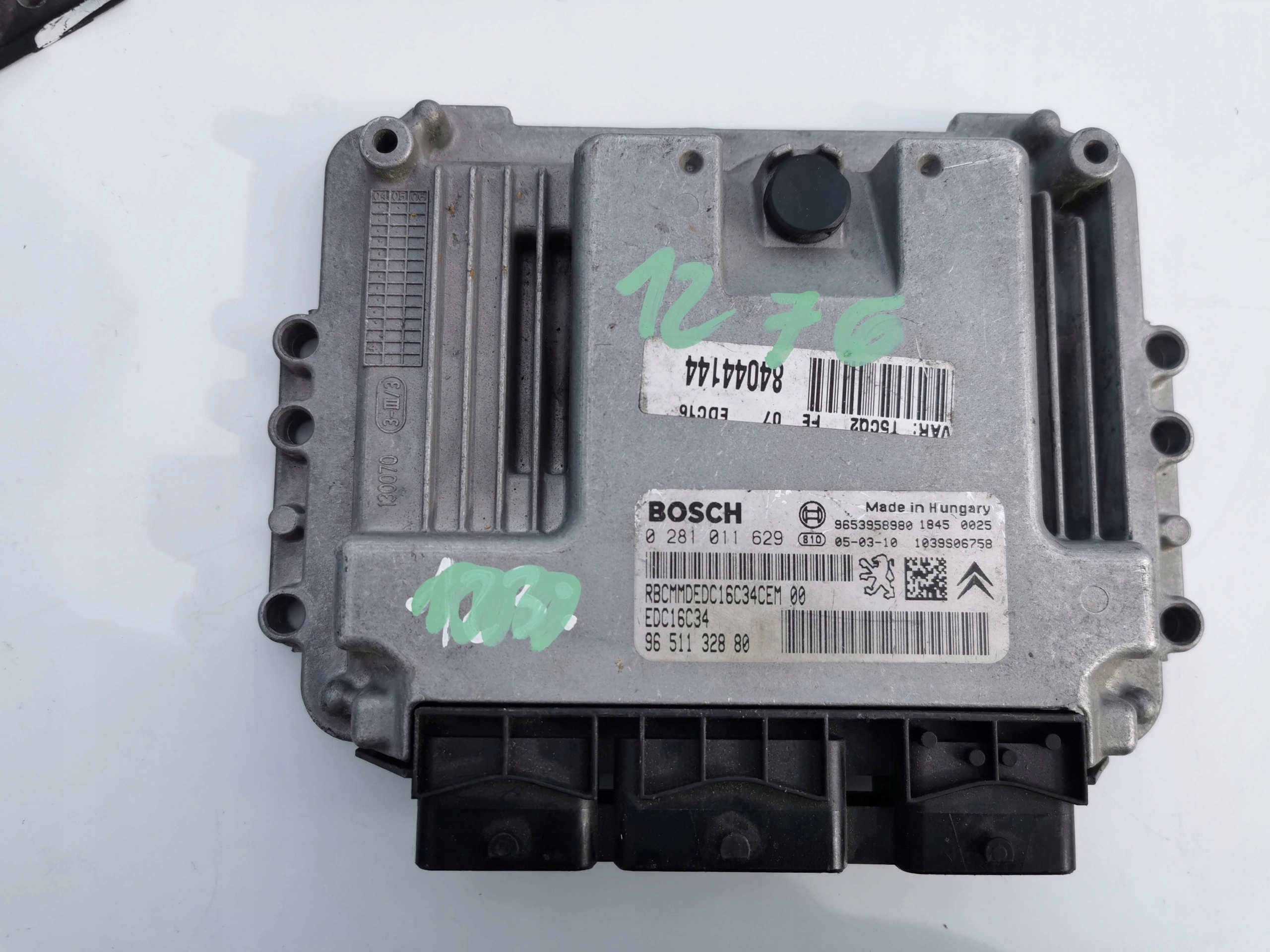 PEUGEOT 307 1.6D 0281011629 9653958980 computer EC