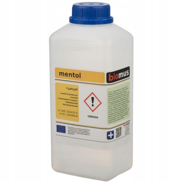 

Mentol Krystaliczny czysty 99,5% 500 g Biomus