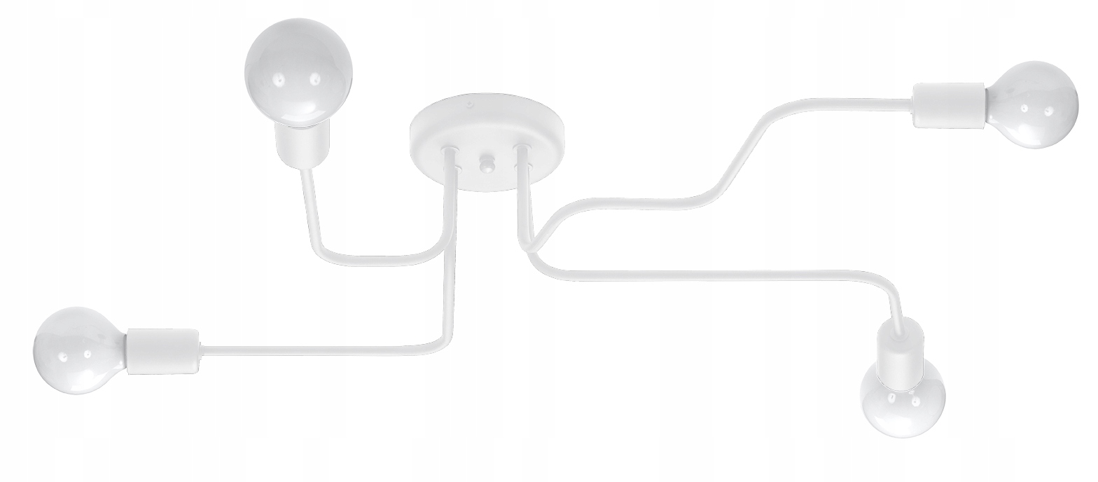 

Lampa Hector 4 Biała Dziecięca Sufitowa Led Loft