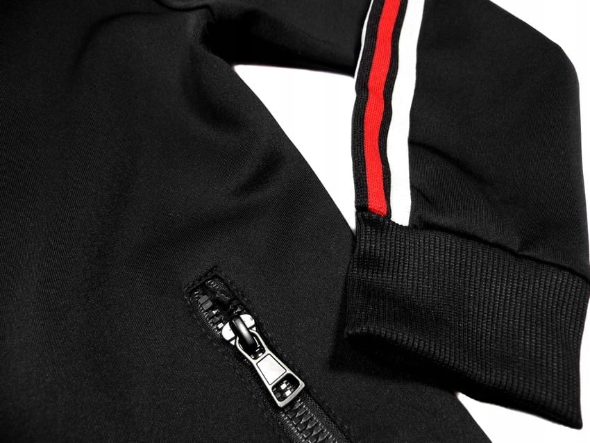 DRES SLEEK bluza spodnie 507 CONNECTION 8A czarny Rękaw długi rękaw