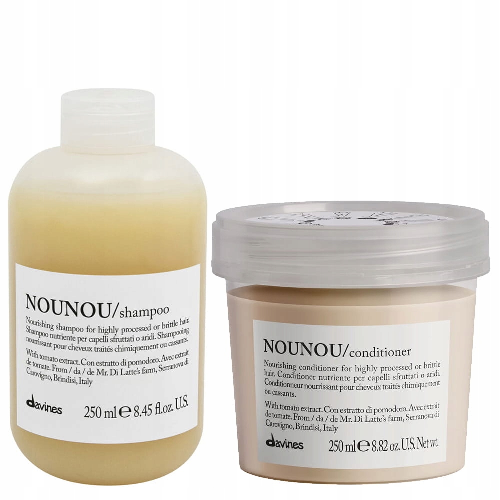 Davines Nounou regenerační šampon 250 kondicionér 250 pro poškozené vlasy