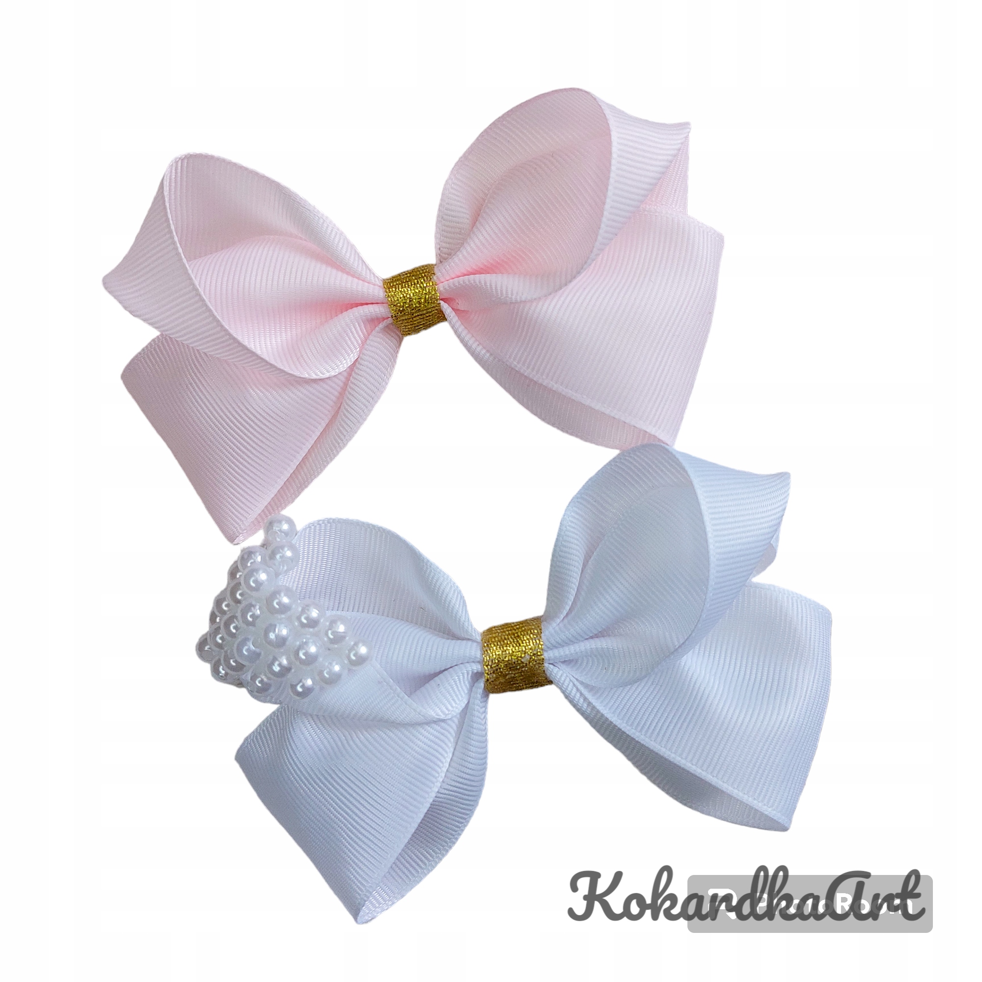 Opaski kokardą na chrzest