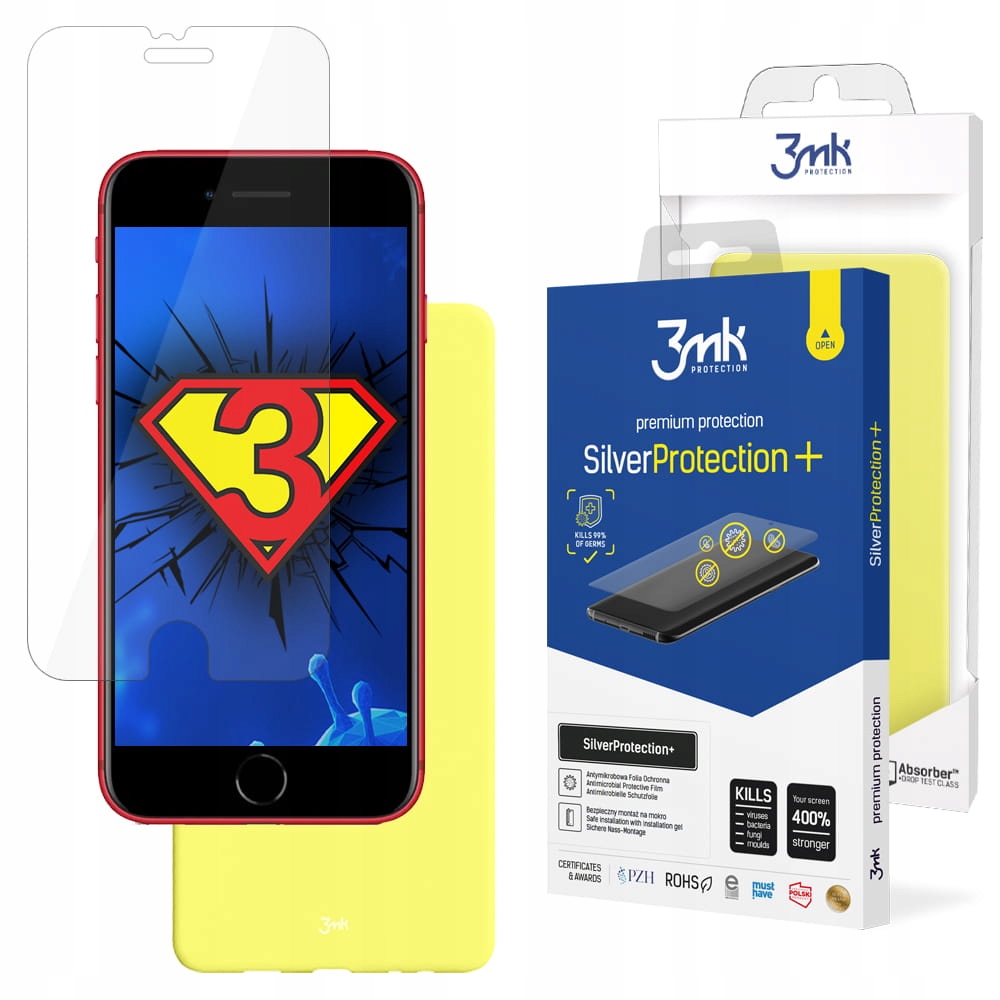 

Folia hydrożelowa + Etui 3mk do iPhone 7 8 Se 2020