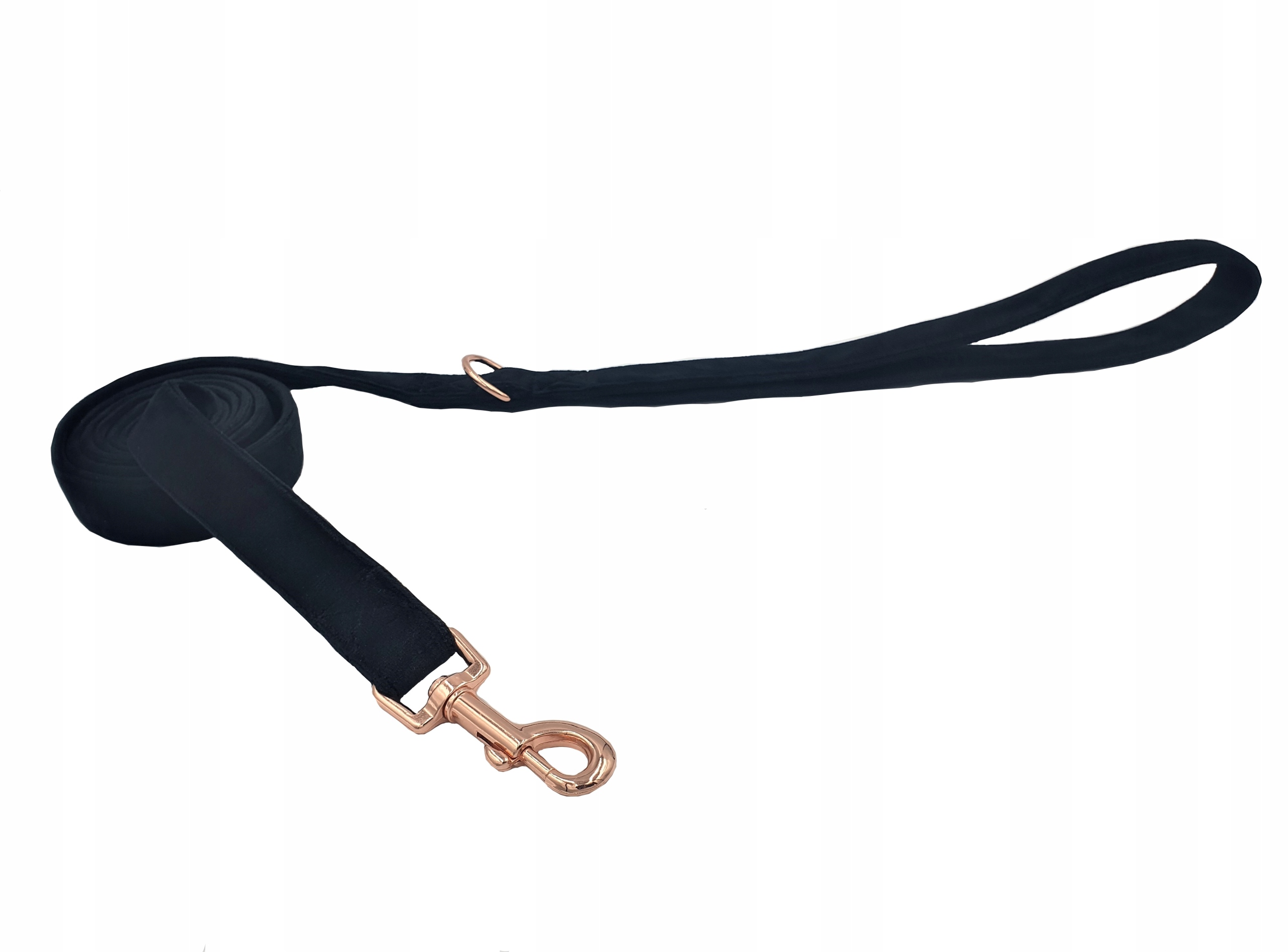 

Smycz Dla Psa Mocna Welur Rose Gold Solidna