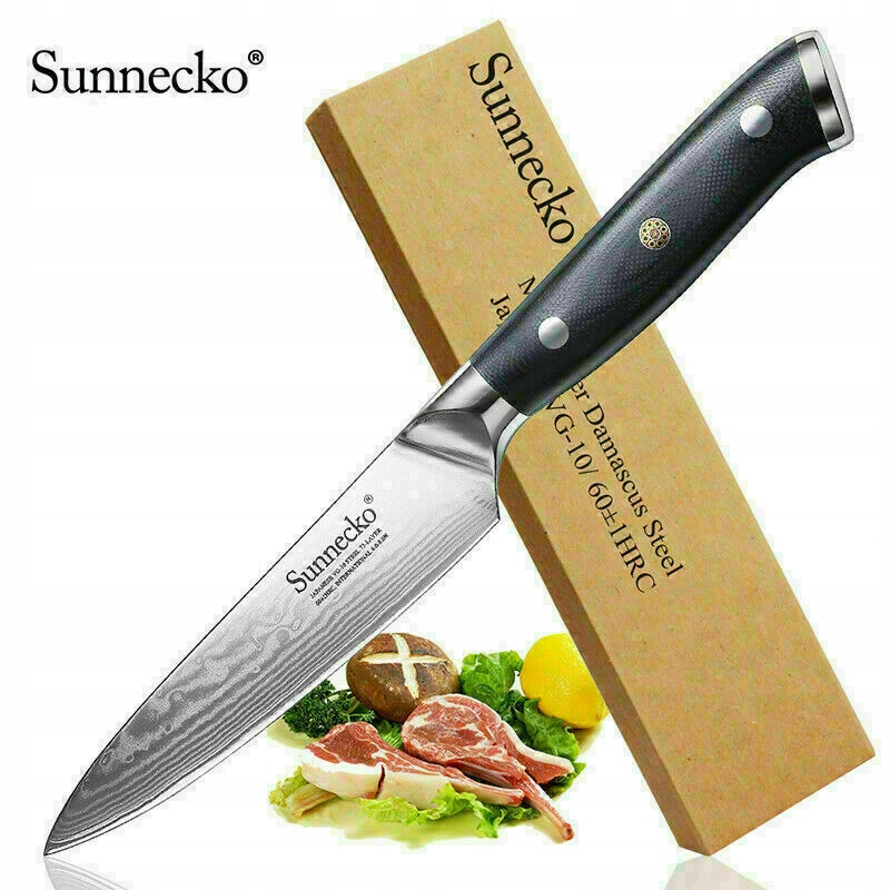 Nůž Sunnecko nerezový Damastu Damast VG10 13 cm