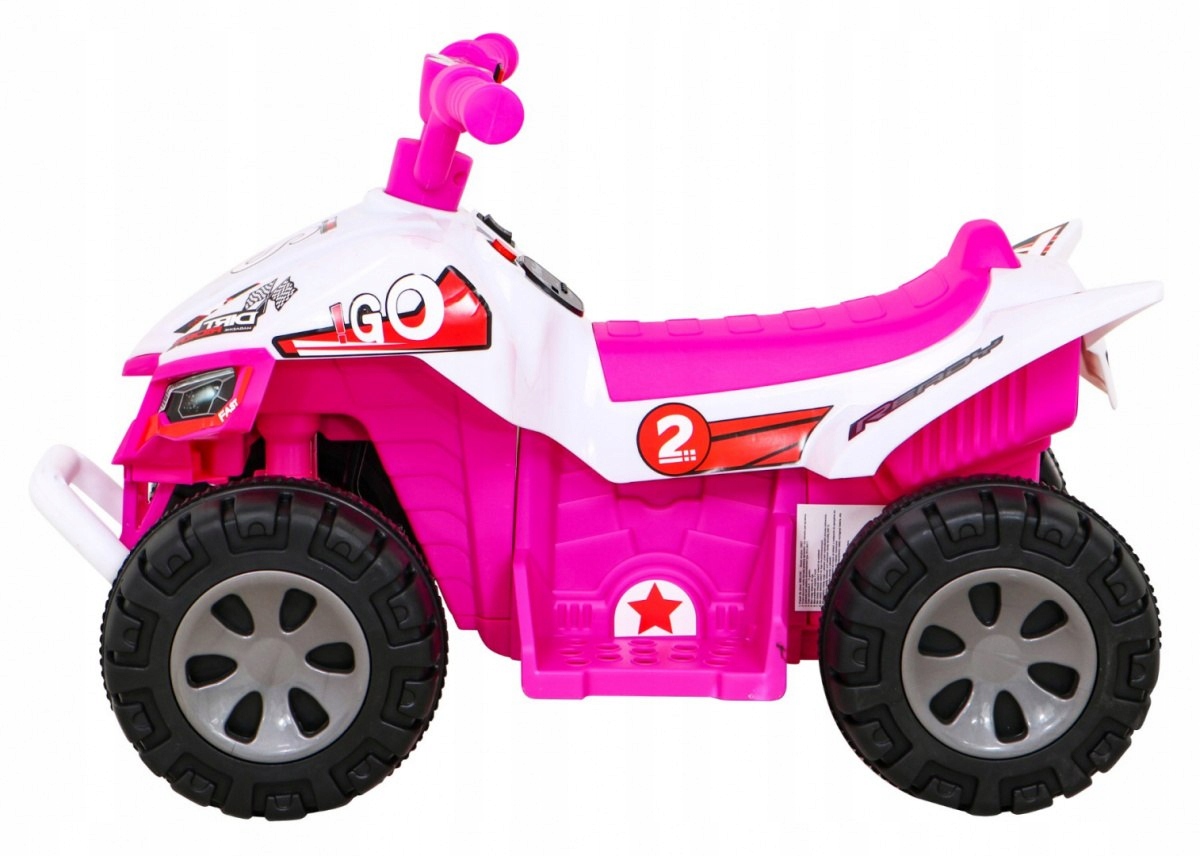Quad The Fastest na akumulator dla dzieci Różowy + Silnik 25W Marka Ramiz