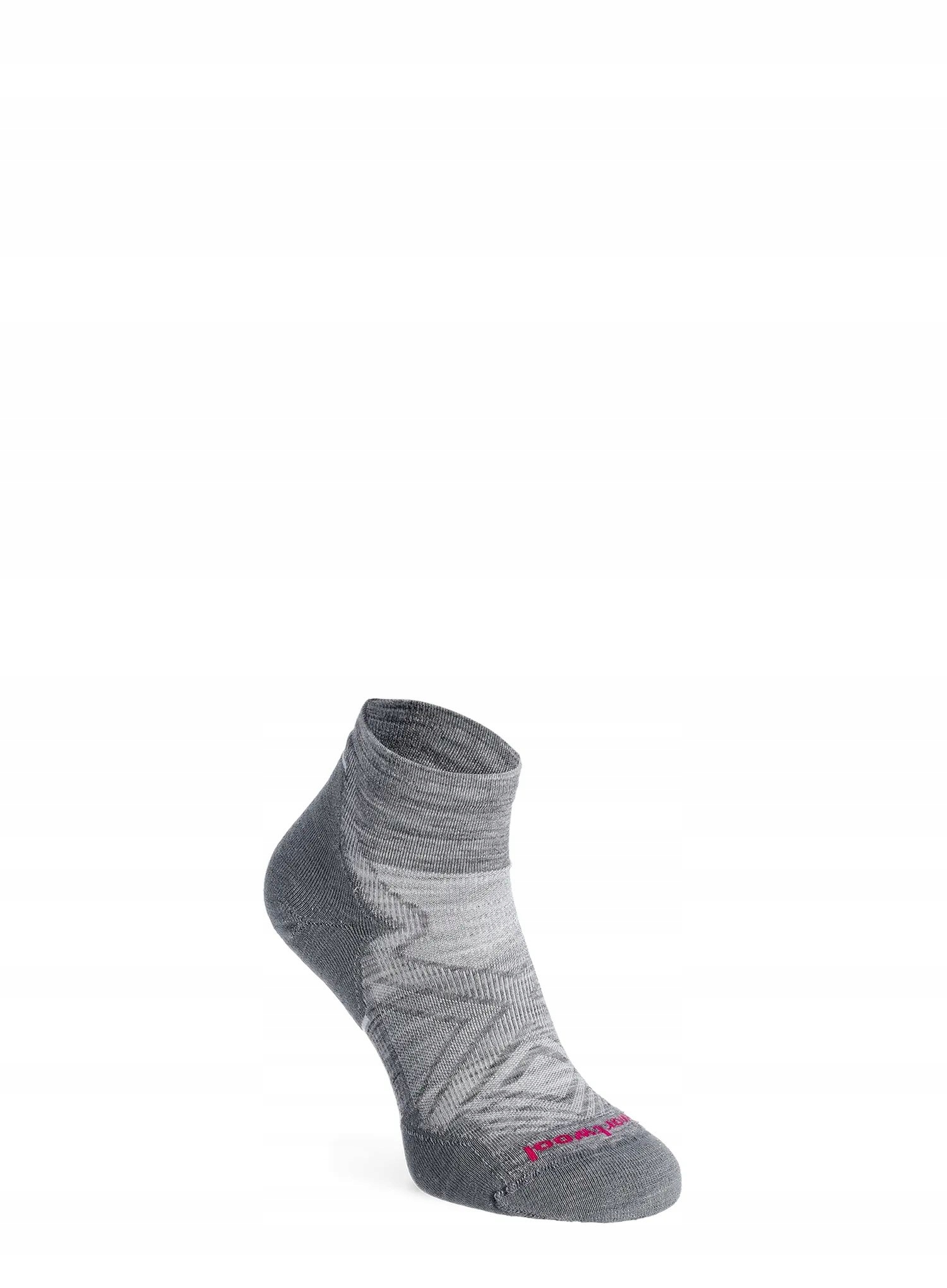 Ponožky ponožky Smartwool Run Targeted Cushion Ankle šedá/bílá 38-41