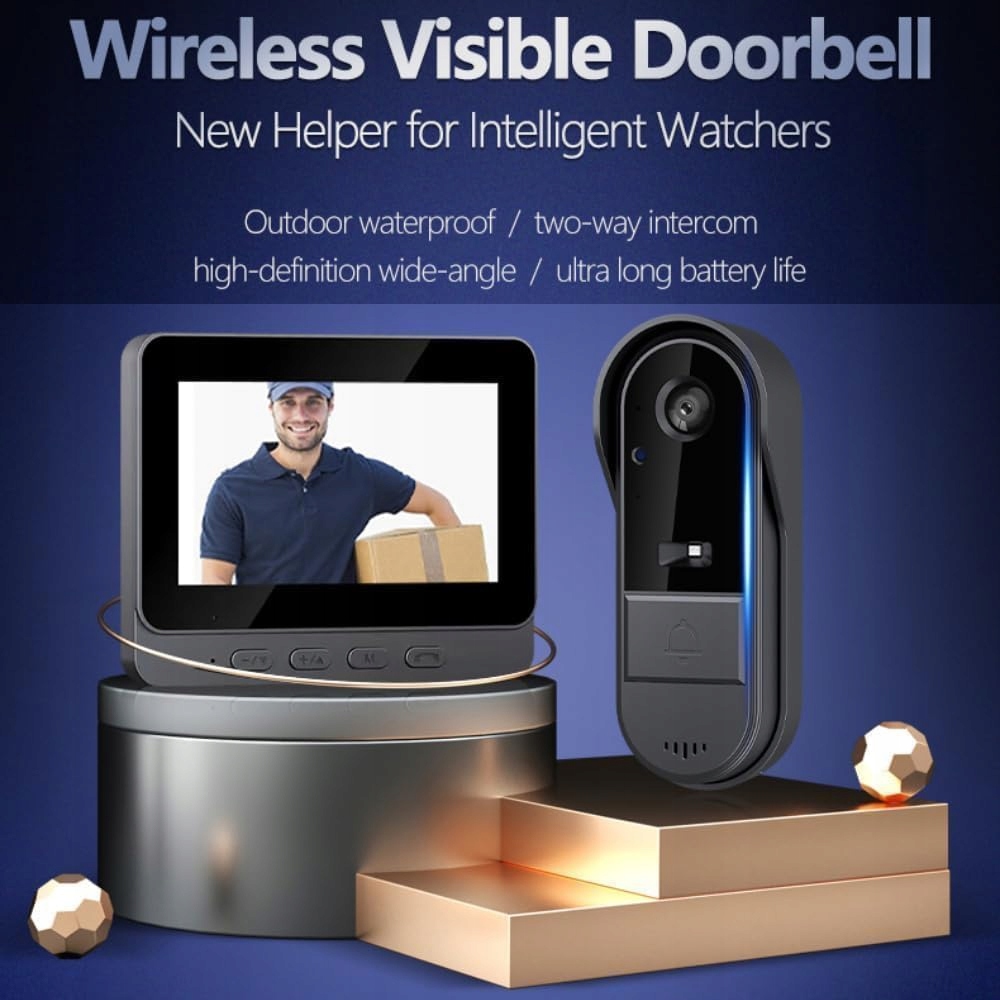 Winnes Videodomofon Kamera 1080P Wodoodporna Nocna Wizja — miniatura 2