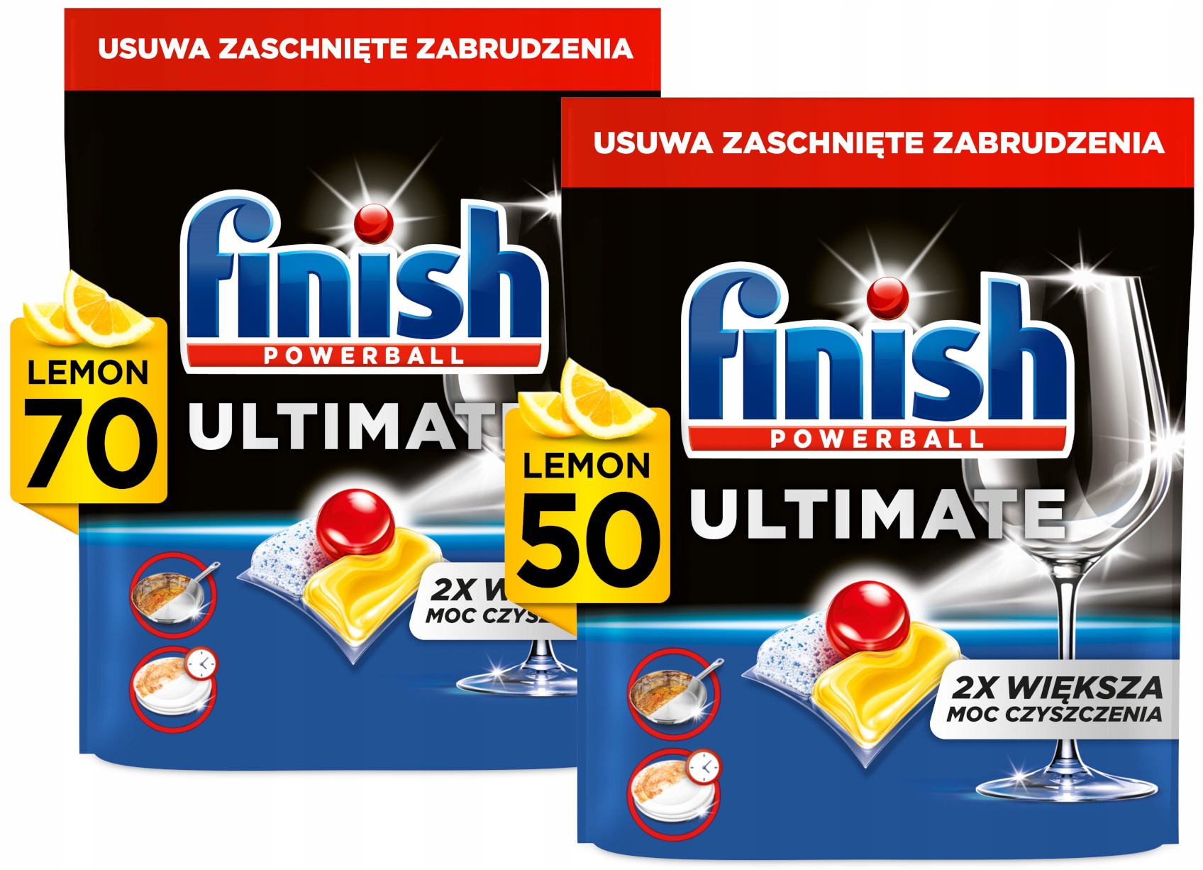 Levně Finish Kapsle do myčky nádobí Ultimate Powerball All in1 lemon 120 kusů