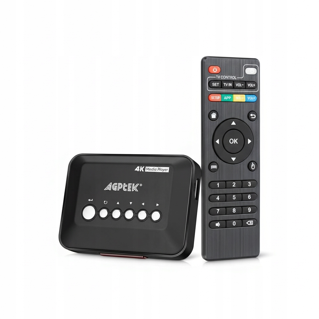 Přehrávač pro Tv s dálkovým ovládáním Hdmi 1080P Usb Sd Filmy Hudba