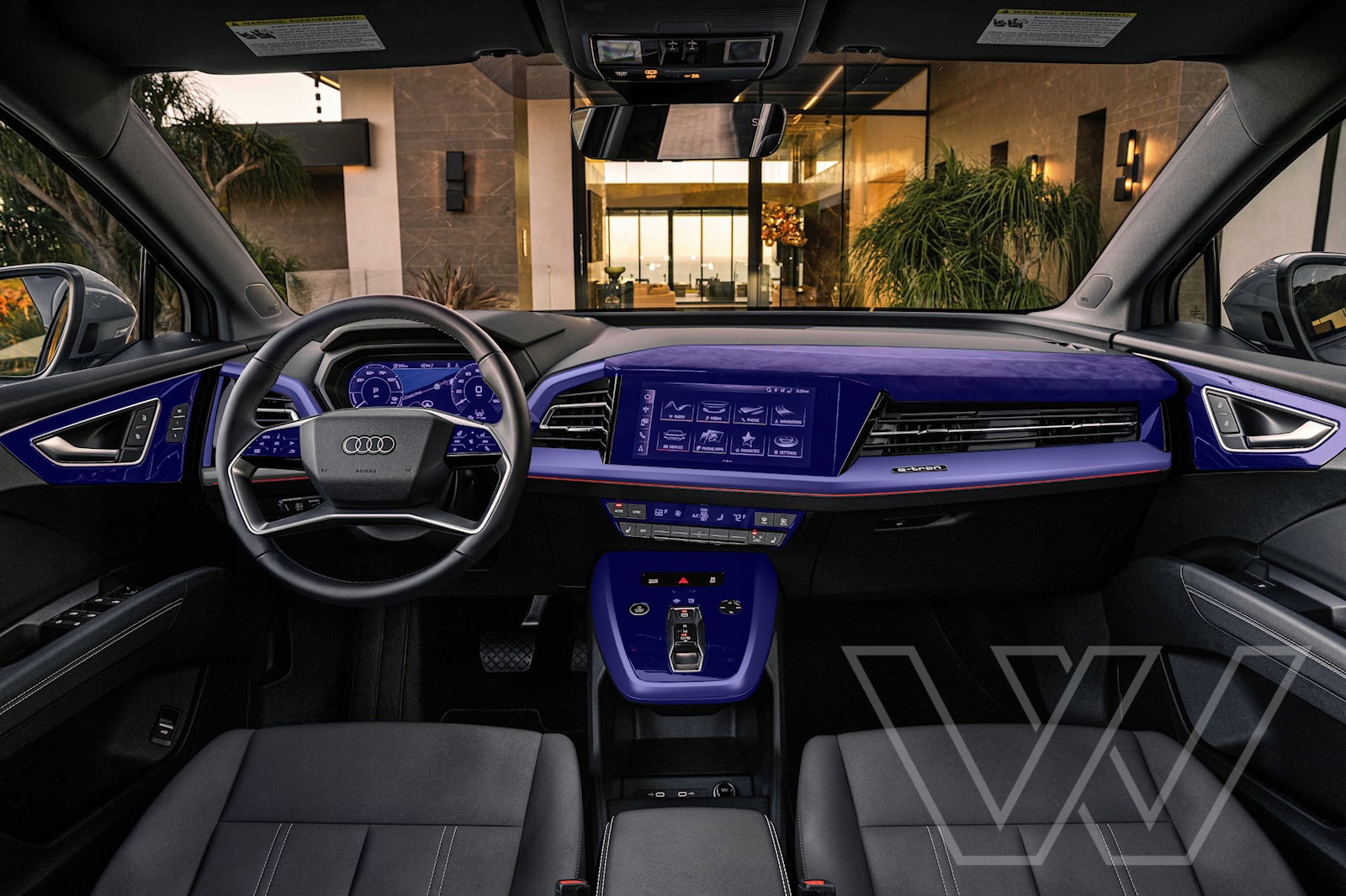 Fólie do interiéru Audi E-tron Průhledná ochrana interiéru