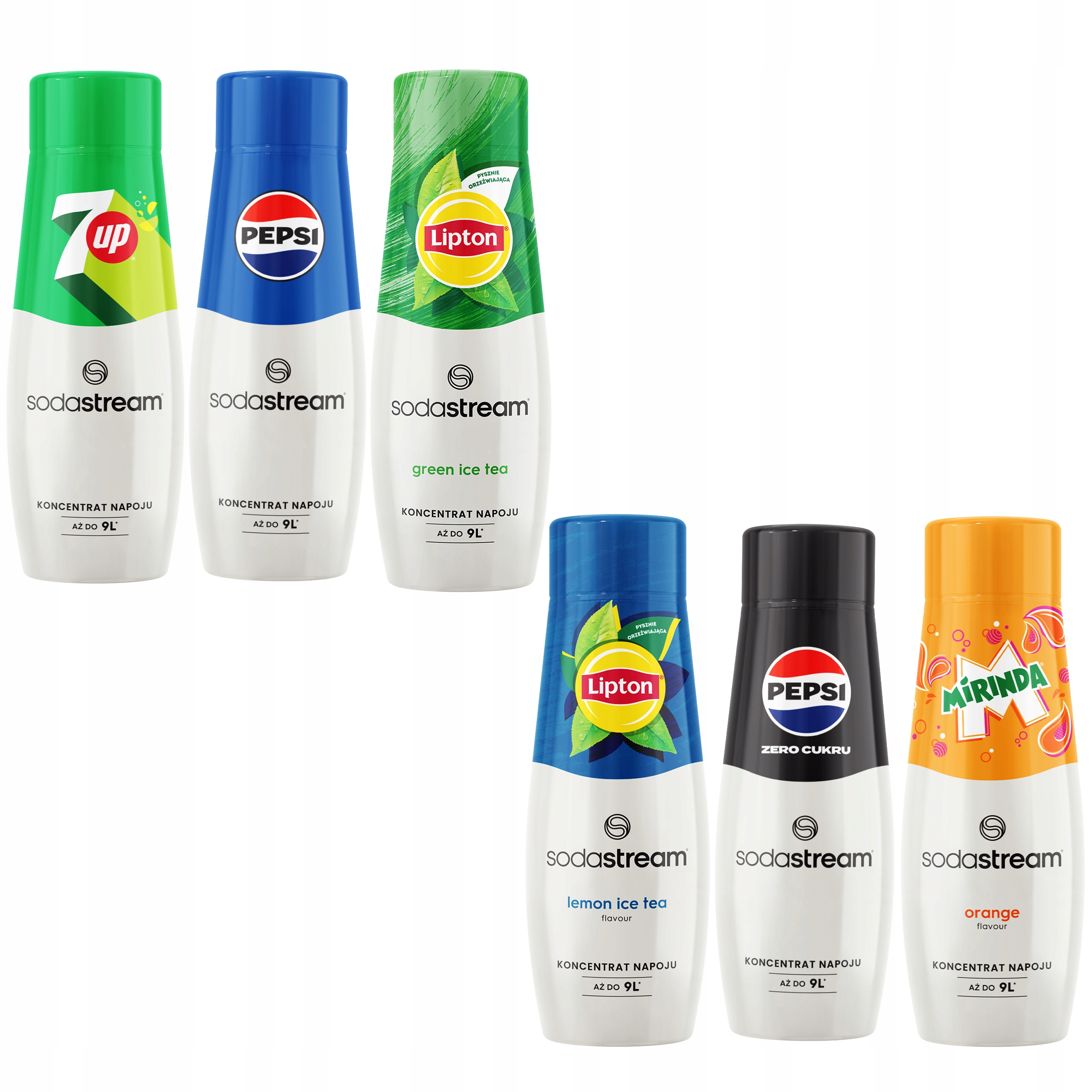 Levně Sada 6 koncentrátů/sirupů SodaStream, 6 příchutí