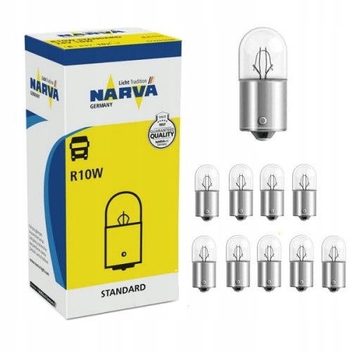 

Narva R10W Żarówki Samochodowe Postojowe 12V 10SZT