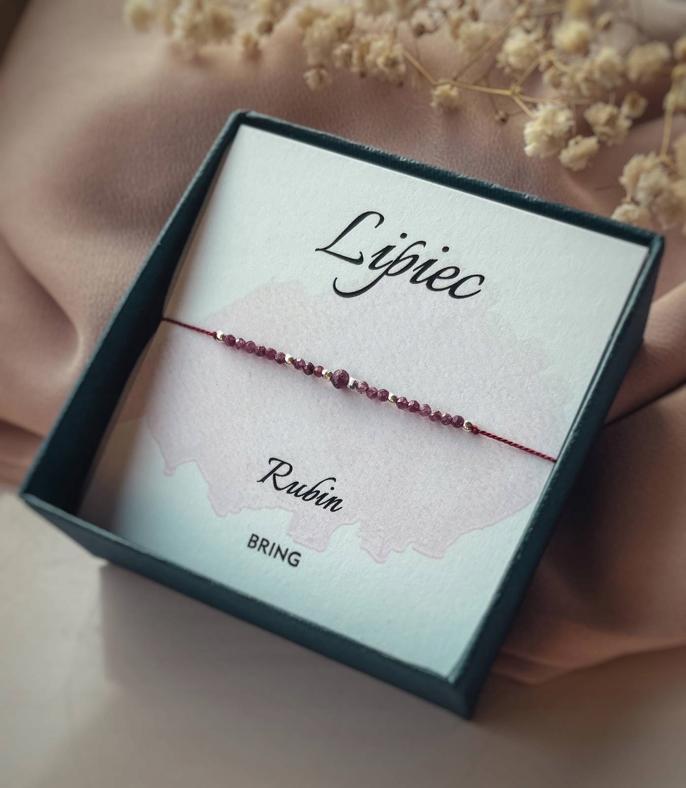 

Bransoletka Kamień Urodzeniowy Lipiec srebrna