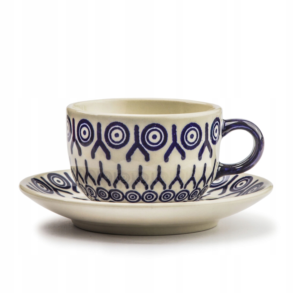 Filiżanka ze spodkiem Bolesławiec 200 ml - dek.GZ3 M2 Kod producenta f043gz351