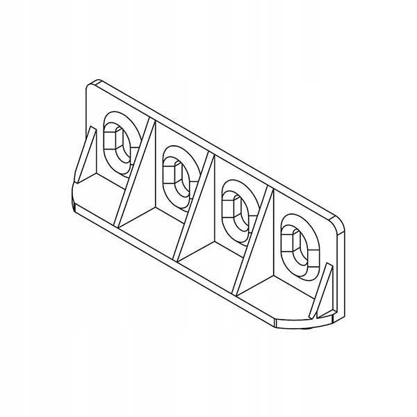 Wspornik tarasowy regulowany 70-120 mm pod legary Materiał inny materiał