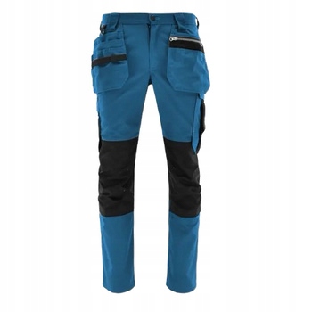 Spodnie robocze męskie Monter Comfort Petrol Czarny Sara Workwear r. 50-M