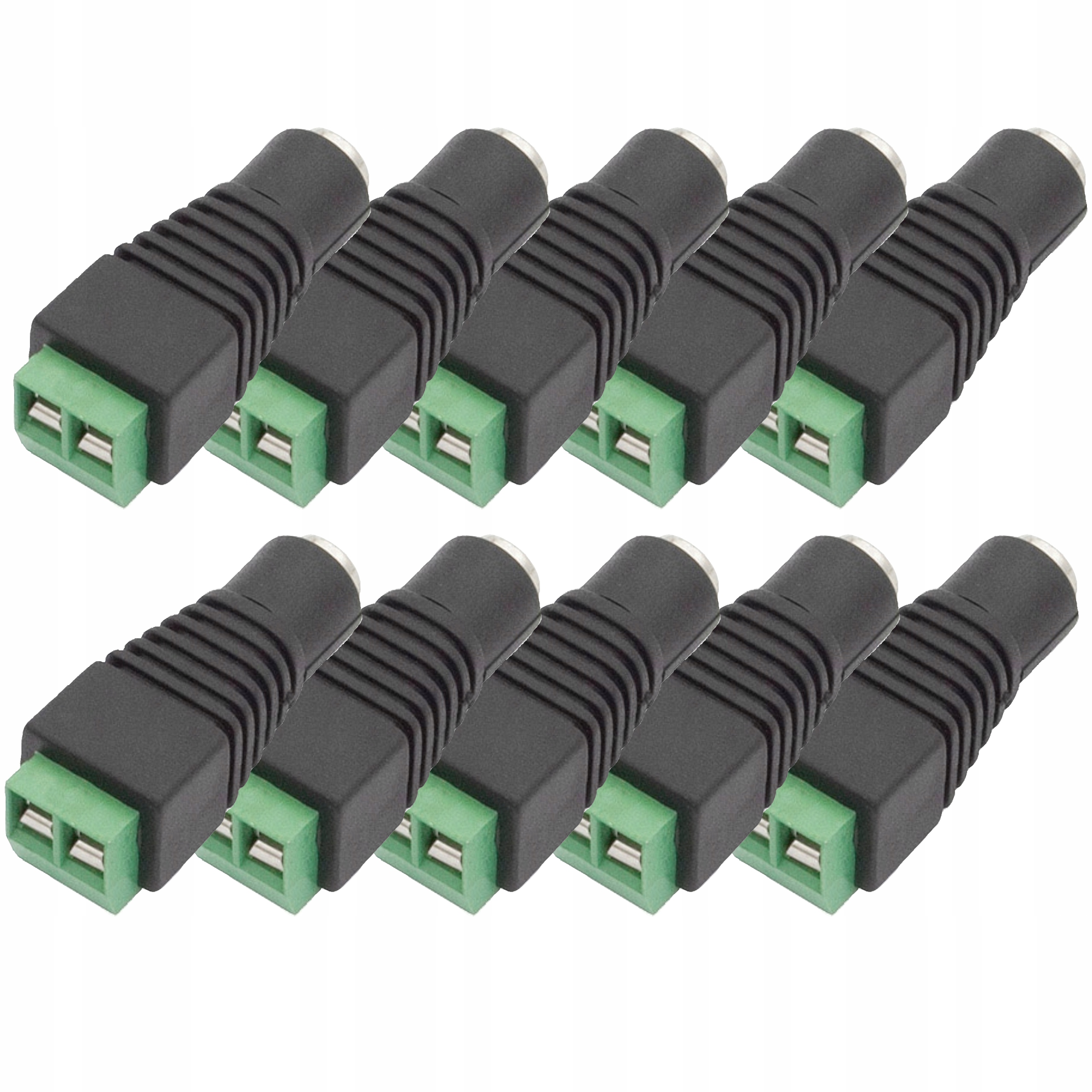 10x KONEKTOR DO TAŚM LED GNIAZDO DC 2,1 / 5,5 24 V G-55 P10