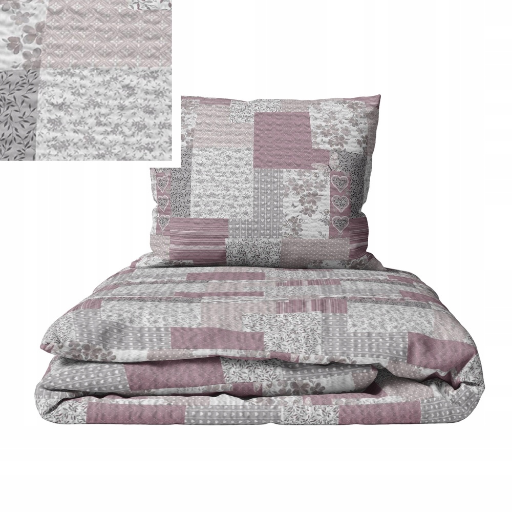 Pościel z Kory 160x200 2x70x80 Bawełniana Produkt Polski Bielawa Motyl