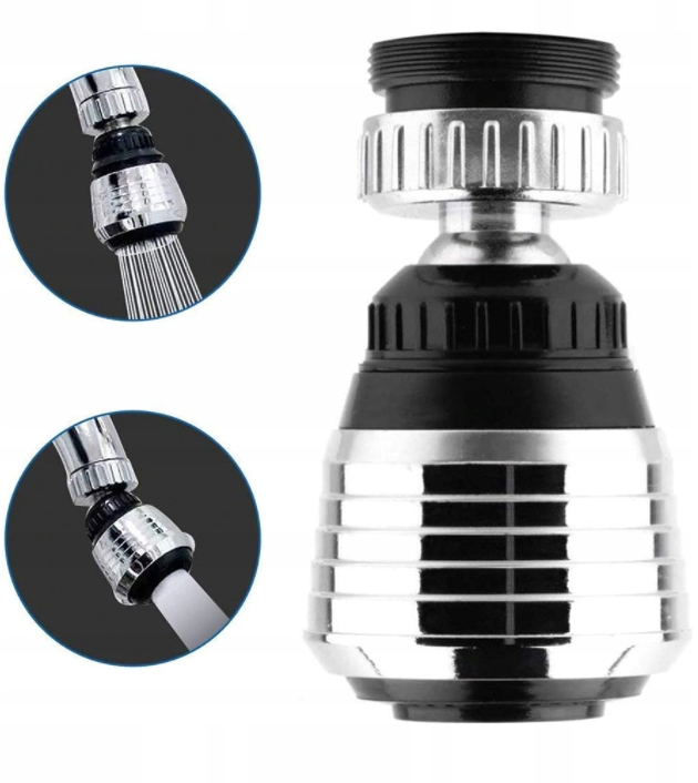 Perlator, aerator na kulce, obrotowy fi 24 i 22mm