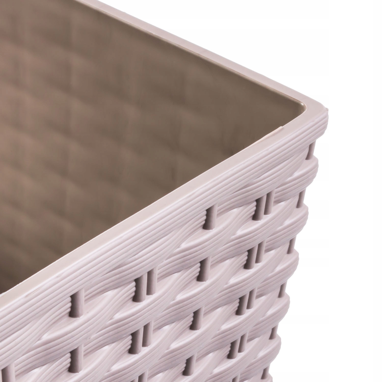 Doniczka rattan DRTS200 Rato square + wkład Mocca Marka Prosperplast