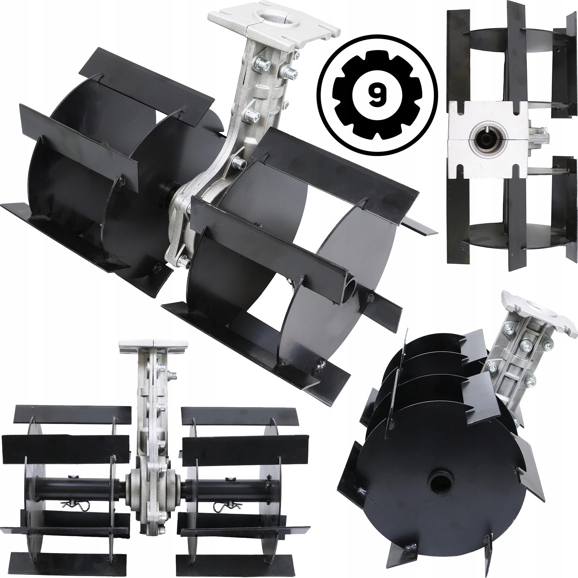 Glebogryzarka Kultywator do kosy podkaszarki Przystawka Adapter 28mm 9 frez