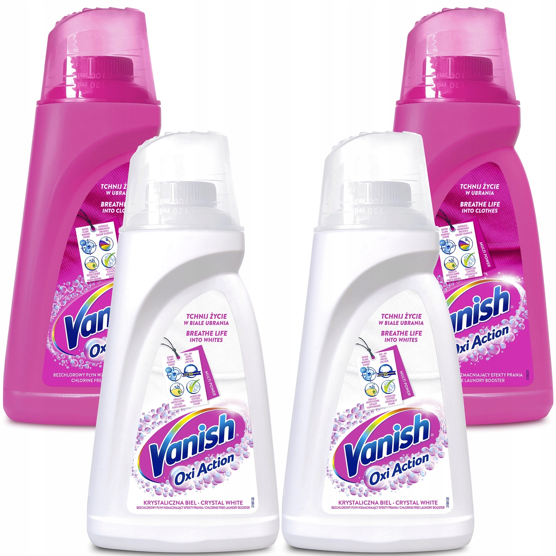 

Vanish Oxi Action Odplamiacz Kolor Biel 4x 1l