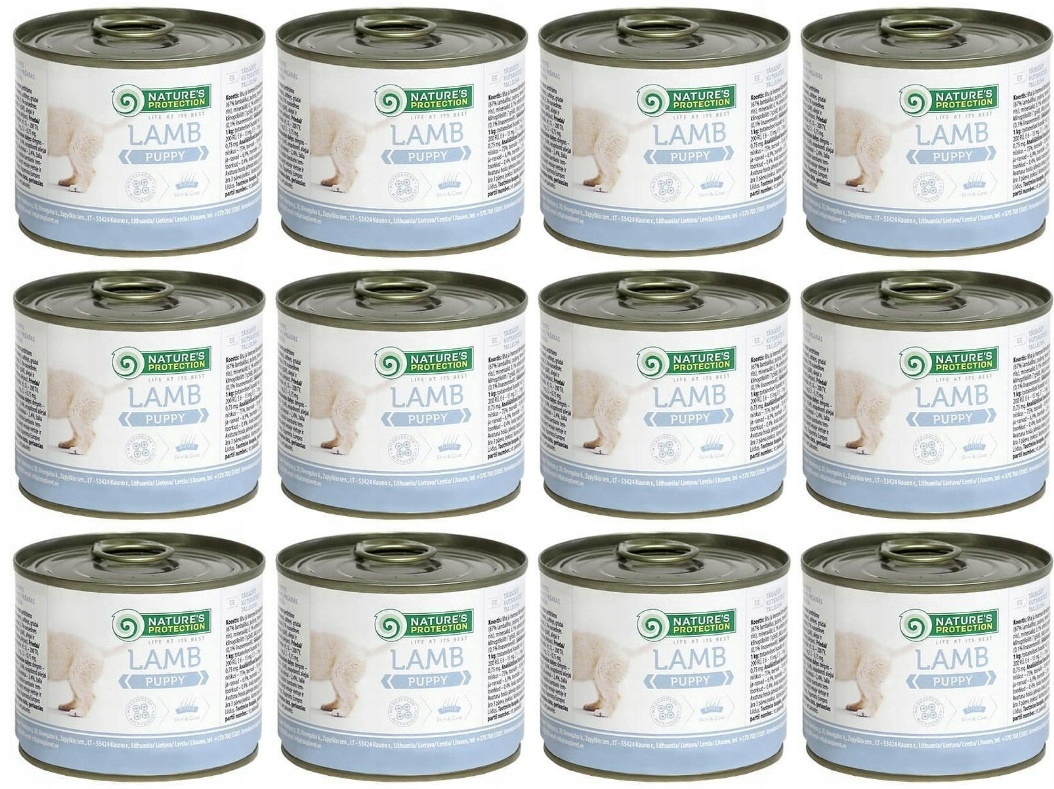 Mokra karma dla psa Nature's Protection Puppy Jagnięcina 200g- 12szt